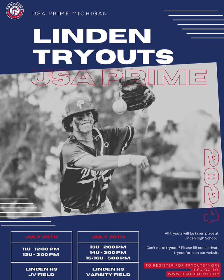 Linden Tryouts USA Prime Michigan 2024