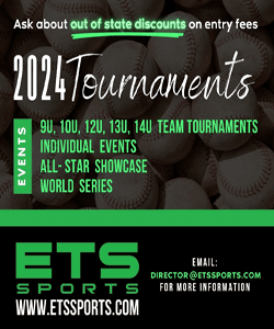 ETS Sports youth baseball tournaments BaseballConnected