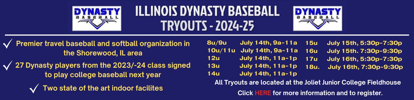 Dynasty Baseball Illinois 2025 tryouts