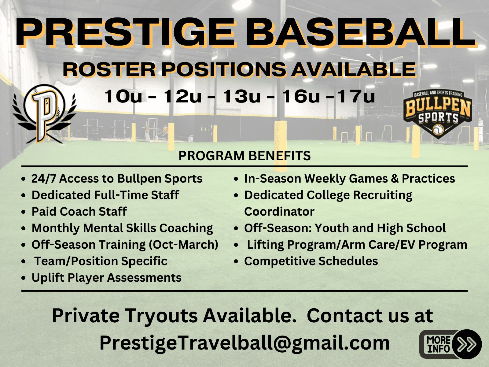 Prestige Travel Baseball Alsip Illinois Tryouts and Roster Positions Available