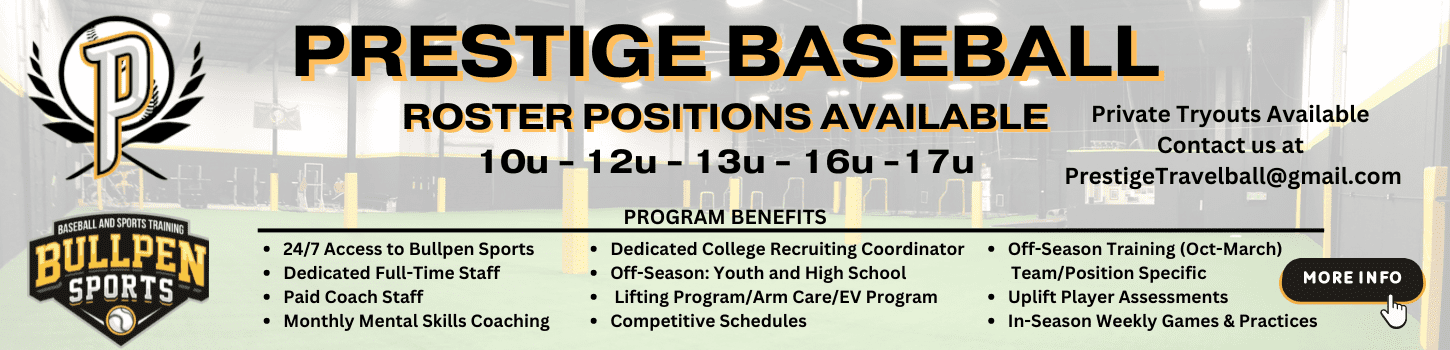 Prestige Travel Baseball Alsip Illinois Position Available 2025