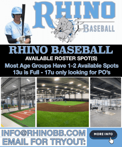 Rhino Baseball Shorewood Illinois Travel Baseball Tryouts