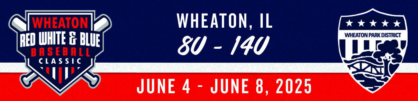 Wheaton Park District Red White and Blue baseball tournament Illinois