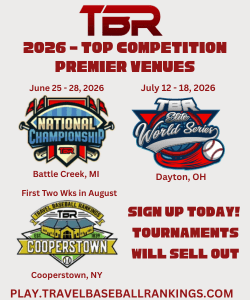 TBR Baseball Tournaments in Battle Creek, MI, Dayton, Ohio and Cooperstown, NY