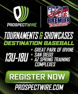 Prospect Wire Travel Baseball Tournaments