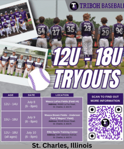 Triboh 2026 Tryouts in St. Charles, Illinois 12u to 18u age groups