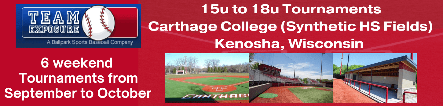 Team Exposure fall high school tournament at Carthage College in Kenosha Wisconsin from September to October 2025