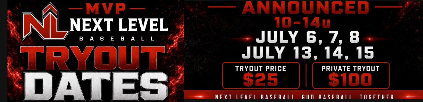 MVP Next Level 10u to 14 baseball tryouts in Lake Zurich Illinois