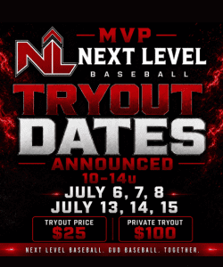 MVP Next Level baseball 10u to 14u tryouts Lake Zurich Illinois