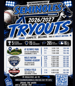 Schaumburg Seminoles tryouts Illinois