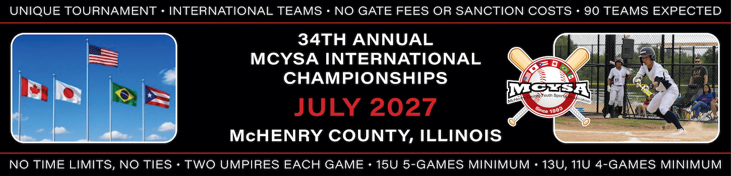 MCYSA Baseball Tournaments in 2027
