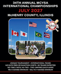 MCYSA 2027 Baseball Tournaments