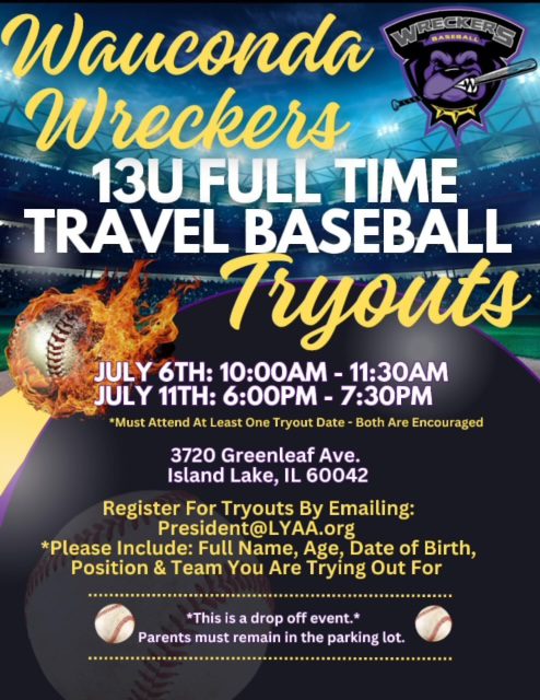 13U Baseball Tryouts - All Positions Needed - 2025 Season